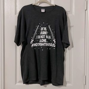 Fighting cancer - “On This Journey I Do Not Walk Alone. #Notfightingsolo. NWOT.